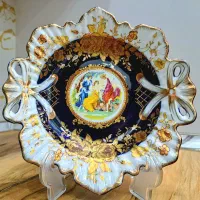 دیس چینی باواریا اصل طراحی آلمان تزئین طلای۲۴ عیار