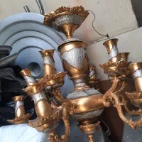 لوستر برنجی و برنز  کاملا سالم|لوستر و چراغ آویز|تهران, تهرانپارس شرقی|دیوار
