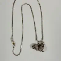 زنجیرو پلاک نقره ایتالیا