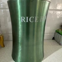 سطل برنج بزرگ یا سطل اشغال استیل دو جداره ۴۰ سانتی