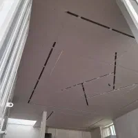 اجرای کناف نقاشی ‌‌برقکشی دامپا تایل|خدمات پیشه و مهارت|شیراز, شهرک برف فروشان|دیوار