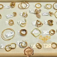 گوشواره حلقه ای ومیخی طلا سبک طلاRG|جواهرات|مشهد, خواجه ربیع|دیوار