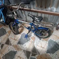 دوچرخه ۱۲ آهن جنس خوب آبی