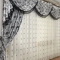 پرده پذیرایی بسیار شیک و نو|پرده، رانر، رومیزی|زرین دشت (همدان), |دیوار