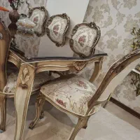 مبل استیل ۹ نفره با میز غذاخوری|مبلمان خانگی و میز عسلی|تهران, شهرک آزمایش|دیوار