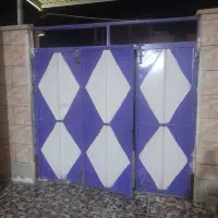 درب حیاط سه لنگه فلزی