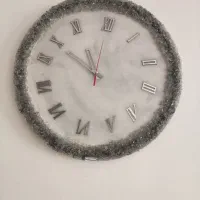 ساعت دیواری رزینی کریستالی|ساعت دیواری و تزئینی|کرمان, |دیوار