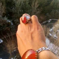 انگشتر نقره لاجورد فیروزه عقیق|جواهرات|تهران, مجیدآباد|دیوار