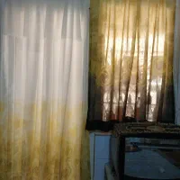 پرده حریر نو دوتیکه مناسب برای دربالکن.