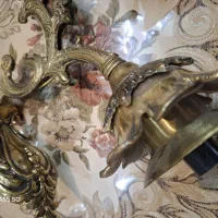 لوستر برنز 15 شاخه به همراه 4 عدد دیوارکوب|لوستر و چراغ آویز|اصفهان, خانه اصفهان|دیوار