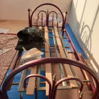 تخت خواب فلزی تک نفره