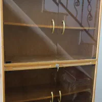 کمد کتابخانه چوبی سالم|کتابخانه، شلف، قفسه‌های دیواری|کرمانشاه, |دیوار