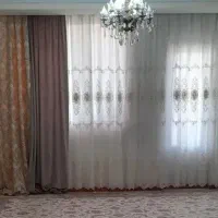 پرده پذیرایی حریر ترک همراه والان