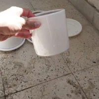 استند گل ۷ تایی چوب اصلی و گلدون سرامیکی|کتابخانه، شلف، قفسههای دیواری|اصفهان, بهارستان|دیوار