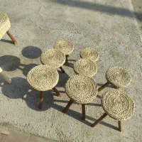 پایه گلدان حصیر|صنایع دستی و سایر لوازم تزئینی|لنگرود, |دیوار