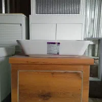 روشویی کابینتی زدآب‌پی‌وی‌سی|لوازم سرویس بهداشتی|قم, بوستان جوان|دیوار