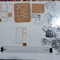 خط کش ریلی،شابلن و پازل مخصوص آزمون طراحی مهندسی