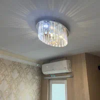 ۴ عددلوستر کریستالی بیضی سقفی بسیار شیک