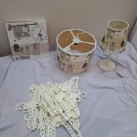 ساعت لوستر چراغ خواب