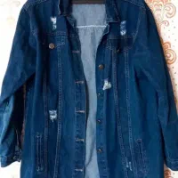 پالتو پشمی جین مخمل چرم نو|لباس|زاهدان, |دیوار