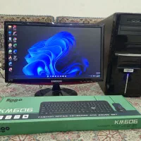 کامپیوتر قدرتمند i3 رم 8 گرافیک 2 مانیتور 20 LED