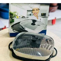 تابه گریل چدنی رژیمی گرد مربع درب دار|ظروف پخت‌وپز|شیراز, فخرآباد (دروازه کازرون)|دیوار