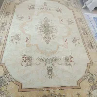 جفت فرش ۹متری،زمینه کرم رنگ