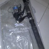 چوب ماهیگیری ویت رابیت.قلاب و چرخ ماهیگیری.