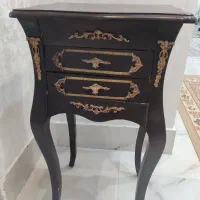 میز تلفن چوبی