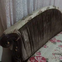 سرویس خواب با تشک، شیک سالم تاج مخمل نسکافه ای|تخت و سرویس خواب|اندیشه, اندیشه فاز ۲|دیوار