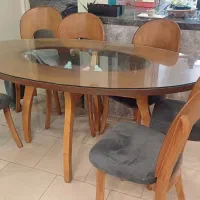 میز نهار خوری چوب راش
