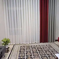 پرده حریر ساده شیری عرض 145 ارتفاع 280