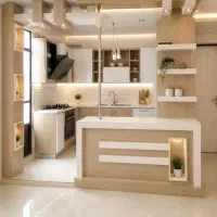 نصب برچسب روی دیوارکابینت،دکورمغازه،استیکرتبلیغاتی