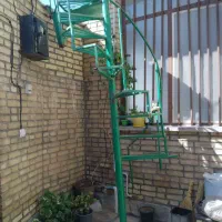 راه پله فلزی گرد|مصالح و تجهیزات ساختمان|مهدی شهر, |دیوار