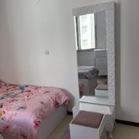 تخت خواب یک نفره،آینه قدی، میز آرایش،تشک|تخت و سرویس خواب|تهران, ابن بابویه|دیوار