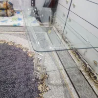 میز عسلی شیشه ای