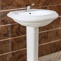 سرویس شیرآلات سرویس بهداشتی و یک عدد روشویی