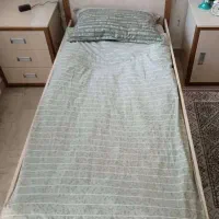 تخت یک نفره ساحل چوب|تخت و سرویس خواب|تهران, شهرک آزمایش|دیوار