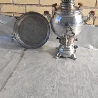 مینی مجمعه ای مسی همراه با یک عدد سماور