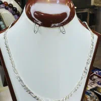 زنجیر گردنبند کلکسیونی نقره فیگارو ۵۰ سانت ۹۲۵عیار