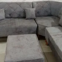 مبل راحتی طرح ال ۶ نفره به همراه میز مبلی|مبلمان خانگی و میز عسلی|تربتحیدریه, رجایی|دیوار