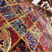 فرش دستبافت چهل تکه ،کلاژ|فرش|خسروشاه, |دیوار