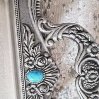 سینی فلزی نگین دار|ظروف سرو و پذیرایی|کرج, حیدرآباد|دیوار