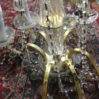 لوستر استیل با گوی کریستال