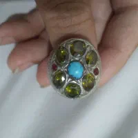 انگشتر ده جواهری اصل معدنی|جواهرات|نیشابور, رحمت آباد|دیوار