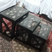 میز پذیرایی و سه تیکه میز عسلی و میز آرایش|مبلمان خانگی و میز عسلی|خرم‌آباد, |دیوار