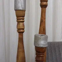 جا شمعی ۳ تیکه چوبی