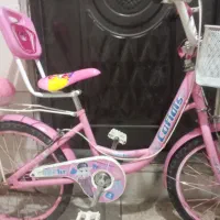 دوچرخه 20 صورتی دخترونه در حد نو|دوچرخه، اسکیت، اسکوتر|قزوین, |دیوار