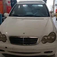 بنز سواری c240بی رنگ شاسی سالم