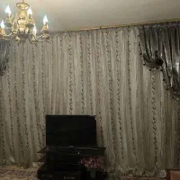 پرده حریر  با والان ساتن ترک